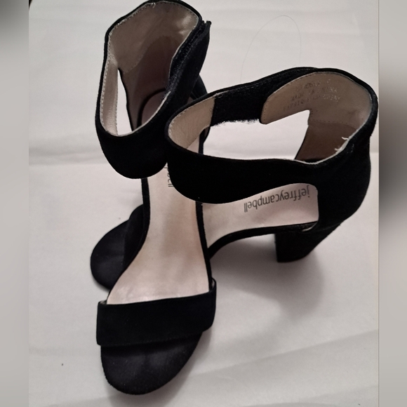 Jeffery Campbell Lindsey Black Suede Heels Size 6 - Picture 6 of 10